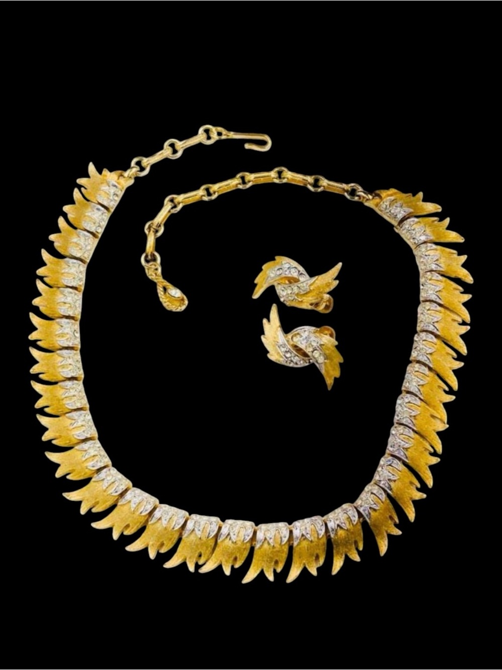 Vintage Coro Francois Rhinestone Necklace Set